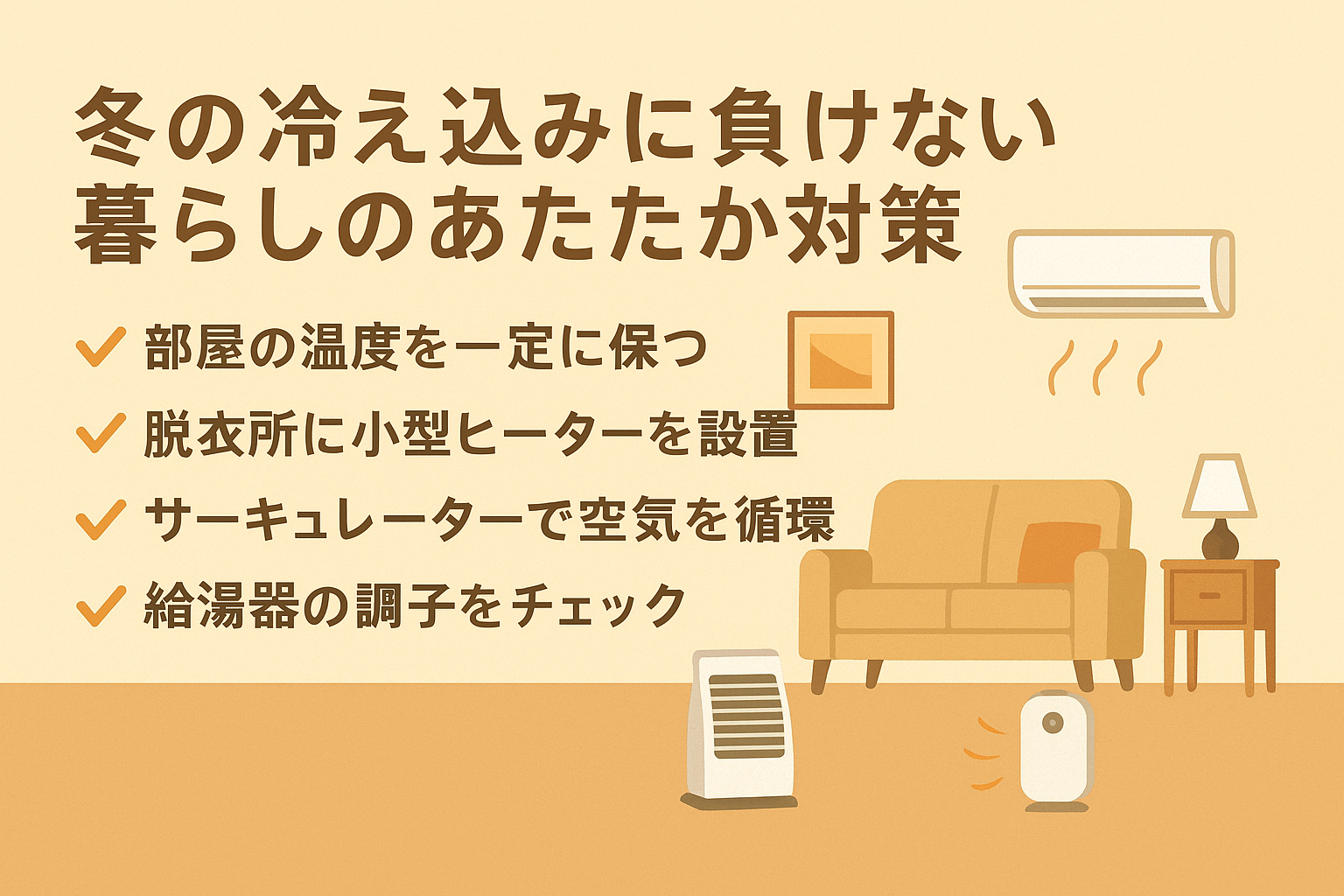 冬の冷え込みに負けないために。暮らしの中でできるあたたか対策