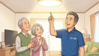 💡蛍光灯からLEDへ！「部屋が明るくなった！」と喜びの声。今月ご依頼いただいた瑞穂市のお客様事例