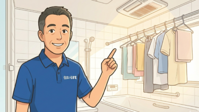 花粉の時期の救世主🦸‍♂️お風呂場が乾燥室に！「浴室換気乾燥暖房機」で快適部屋干し